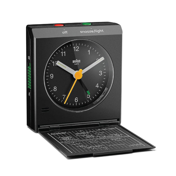 BC05 Braun Travel Analogue Alarm Clock 黑色
