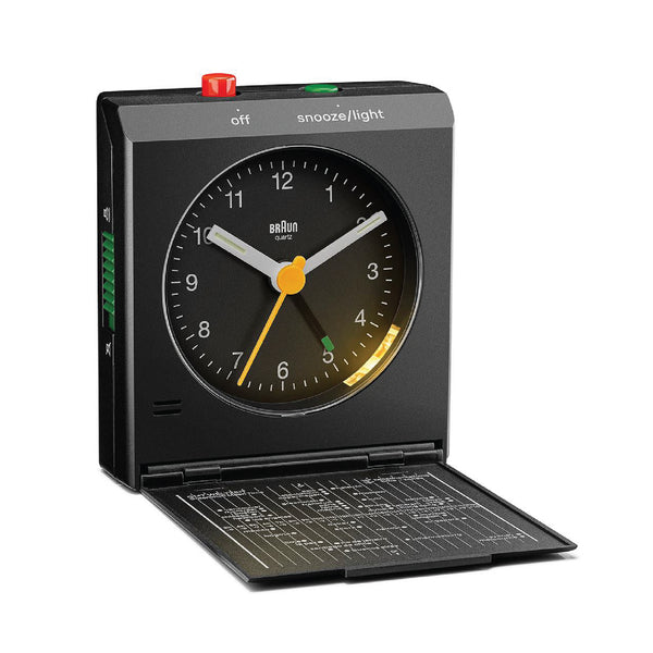 BC05 Braun Travel Analogue Alarm Clock 黑色