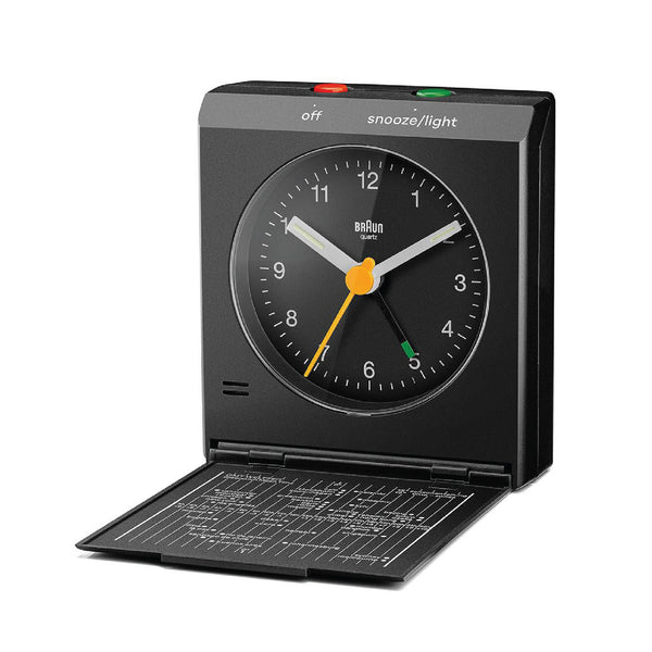 BC05 Braun Travel Analogue Alarm Clock 黑色