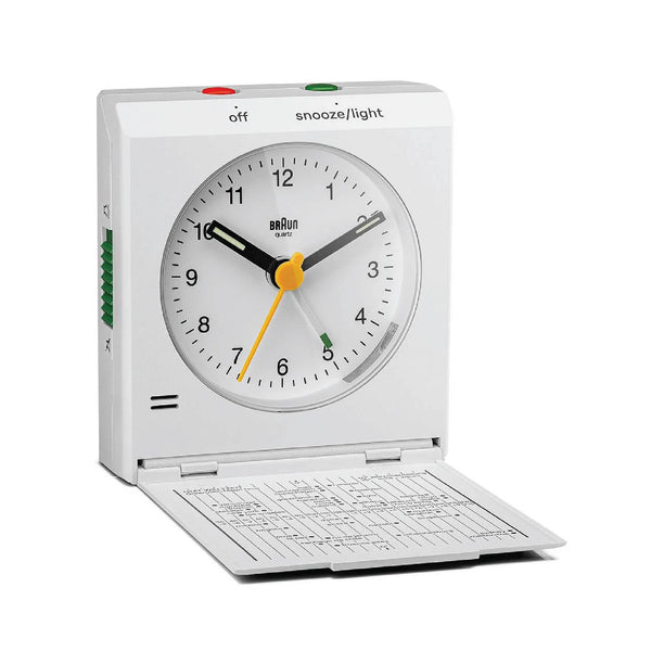 BC05 Braun Travel Analogue Alarm Clock 白色