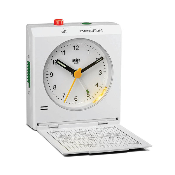 BC05 Braun Travel Analogue Alarm Clock 白色