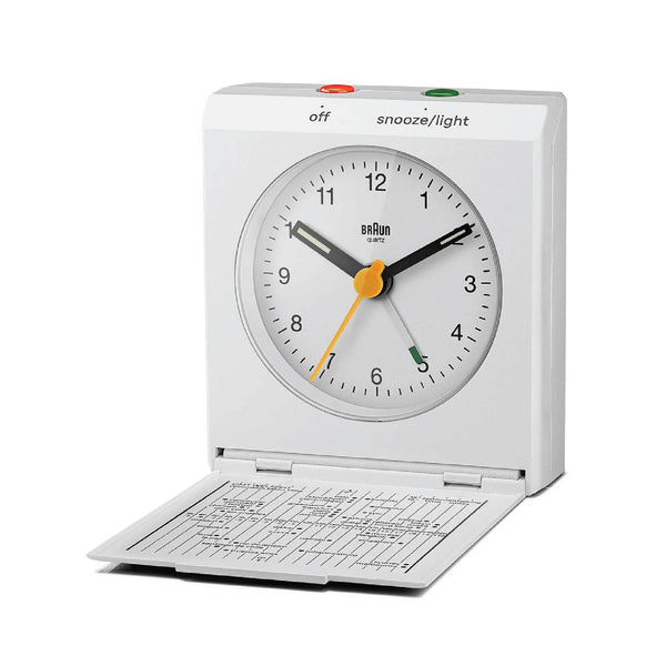 BC05 Braun Travel Analogue Alarm Clock 白色