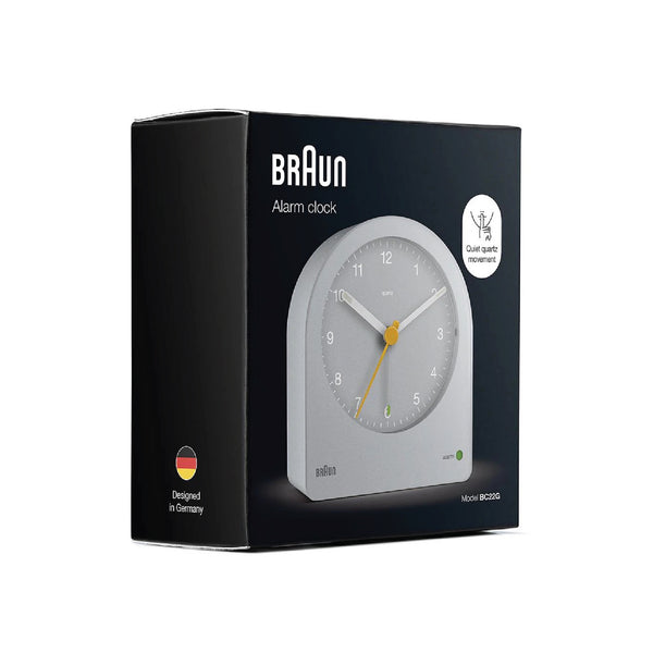 BC22 Braun Classic Analogue Alarm Clock 灰色