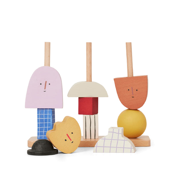 Character Stacking Blocks 木玩具擺設