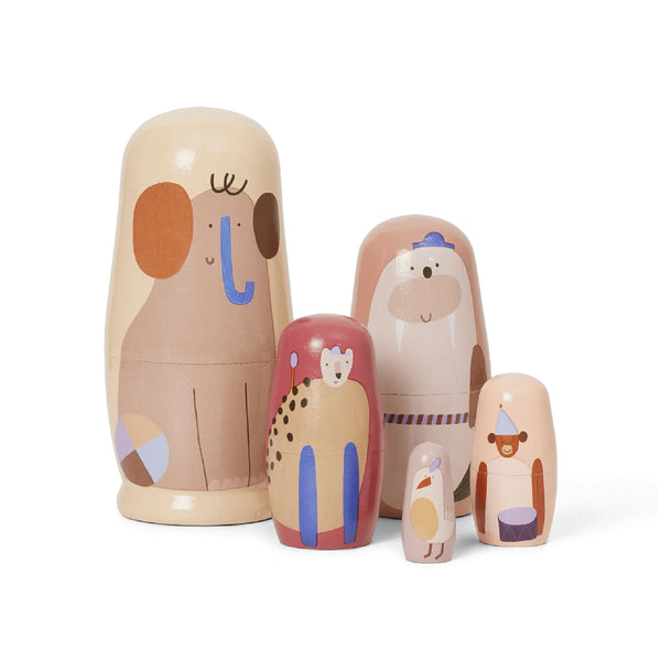 Critter Nesting Dolls 木公仔擺設