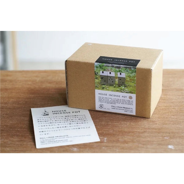 HOUSE INCENSE POT 飄煙小屋 - Natural