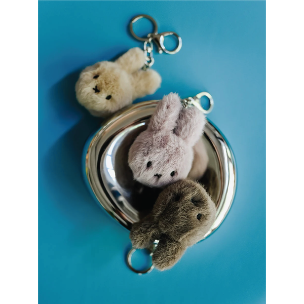 Miffy ECO Fuzzy Keychain - Taupe