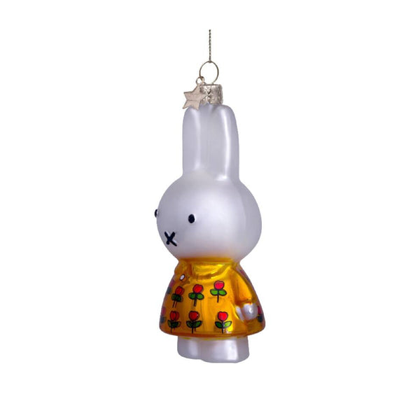 Miffy Yellow Dress Tulips Ornament Glass 玻璃掛飾