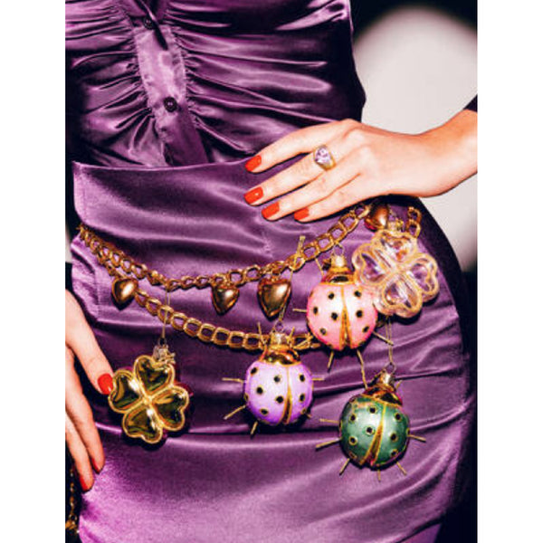 Oil Transparent Clover Ornament Glass 玻璃掛飾