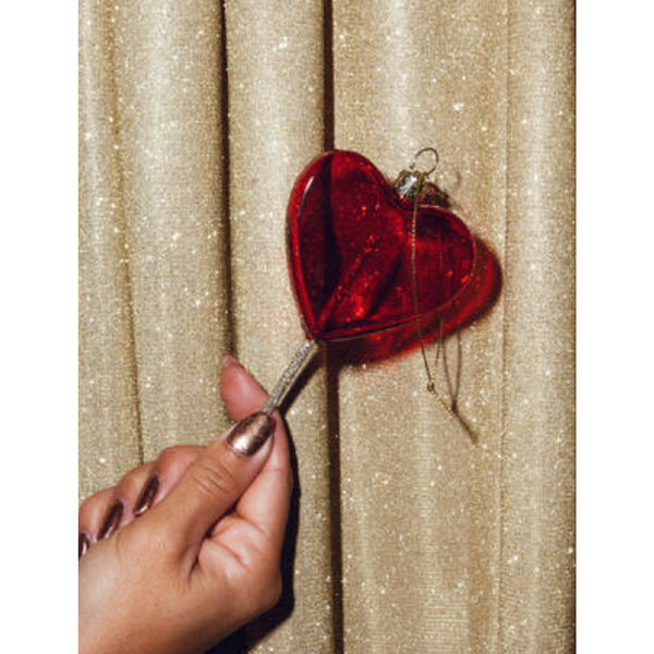 Red Lollipop Ornament Glass 玻璃掛飾