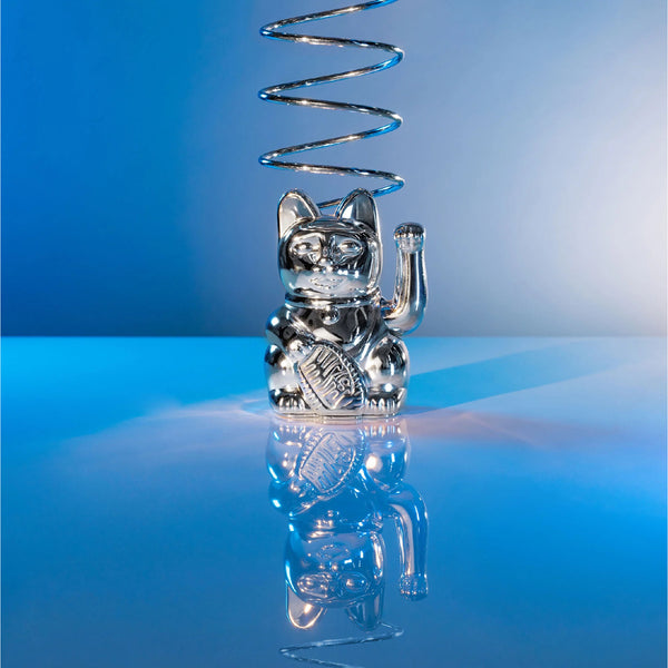 Lucky Cat Cosmic Edition Mercury - Shiny Silver 星球系列幸運招財貓 - 水星