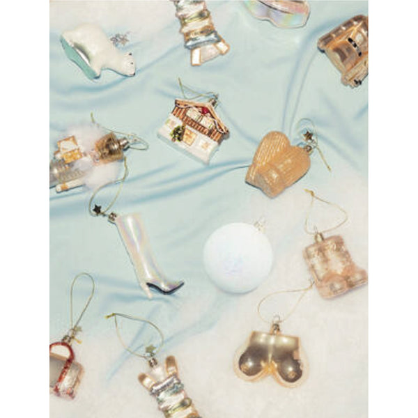 Ski Lodge Ornament Glass 玻璃聖誕掛飾