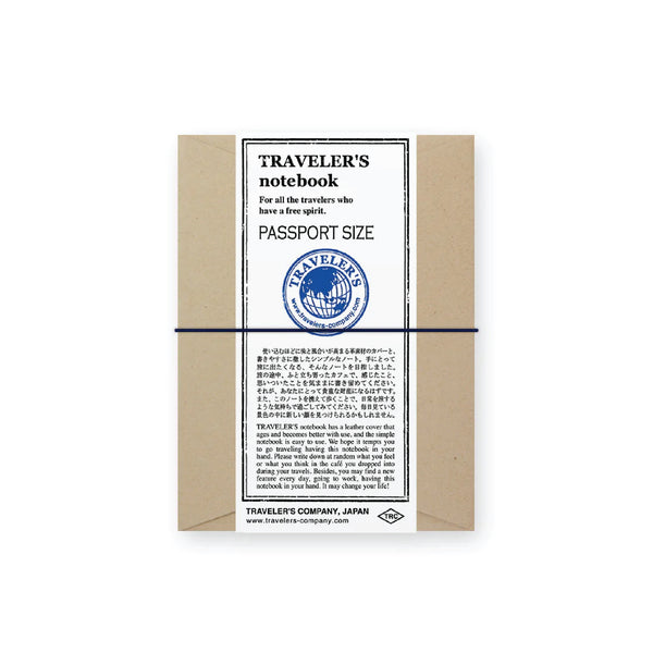 日本 TRAVELER'S Notebook 牛皮旅人手帳組 Passport Size - Blue