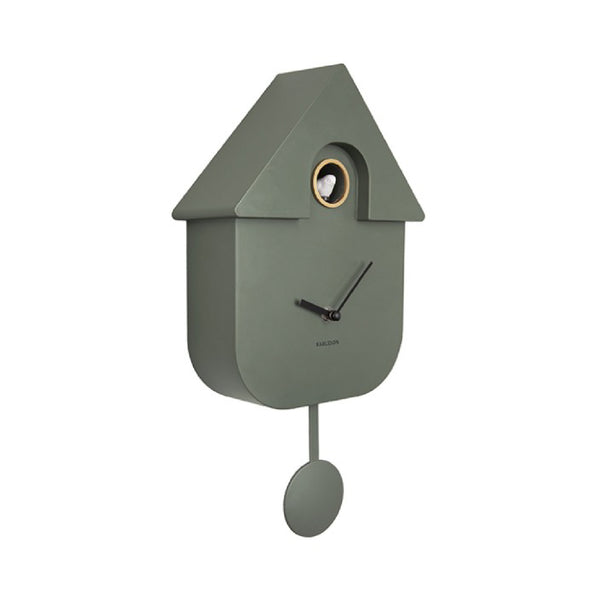 綠色 Wall Clock Modern Cuckoo 搖擺布谷鳥掛鐘 ( 整點報時 )