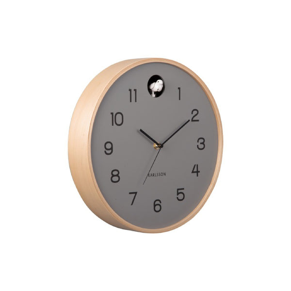 灰色 Wall Clock Natural Cuckoo 布谷鳥掛鐘 ( 整點報時 )
