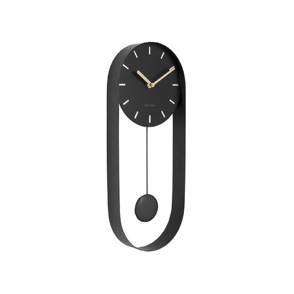 Wall Clock Pendulum Charm - Black 搖擺掛鐘 Karlsson