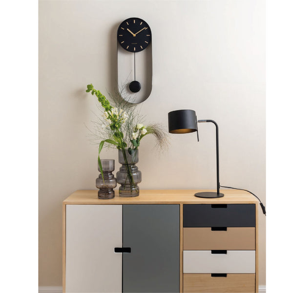 Wall Clock Pendulum Charm - Black 搖擺掛鐘 Karlsson
