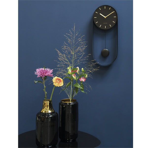 Wall Clock Pendulum Charm - Black 搖擺掛鐘 Karlsson