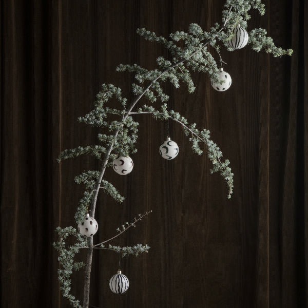 Christmas Glass Ornaments Blue Ferm Living