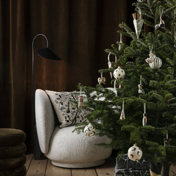 Christmas Glass Ornaments Blue Ferm Living