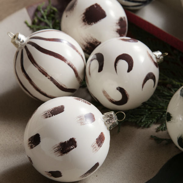 Christmas Glass Ornaments Red Ferm Living