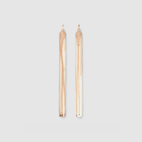 Dryp Candles - Beige Set of 2 聖誕蠟燭 Ferm Living