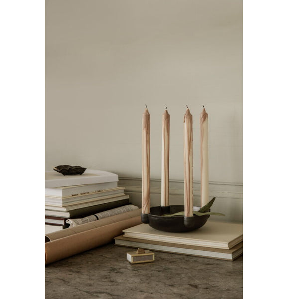 Dryp Candles - Beige Set of 2 聖誕蠟燭 Ferm Living