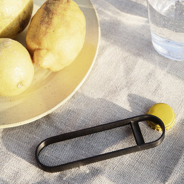 Ferm Living Fein Bottle Opener - Black Brass