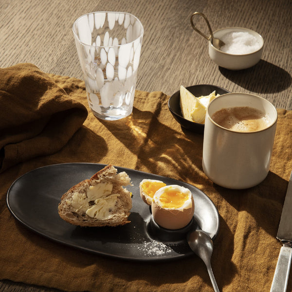 Ferm Living Flow Breakfast Plate - Black