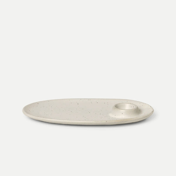 Flow Breakfast Plate - Off-White Speckle 早餐碟 Ferm Living