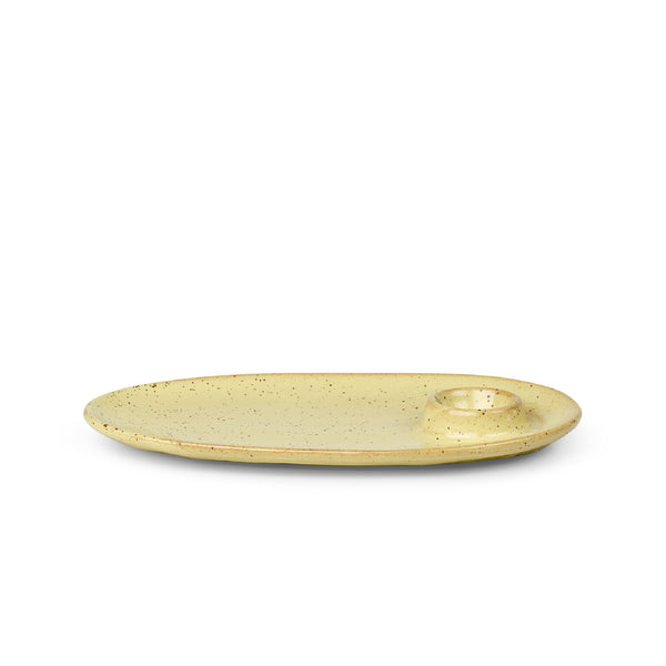 Ferm Living Flow Breakfast Plate - Yellow Speckle