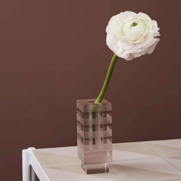 OYOY Graphic Candle Holder - Light Brown