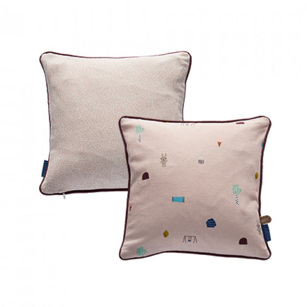 OYOY Happy Circus Cushion - Pale Rose