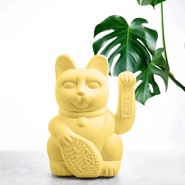 Lucky Cat - Large Yellow 黃色大號 幸運招財貓 MANEKI NEKO by Donkey