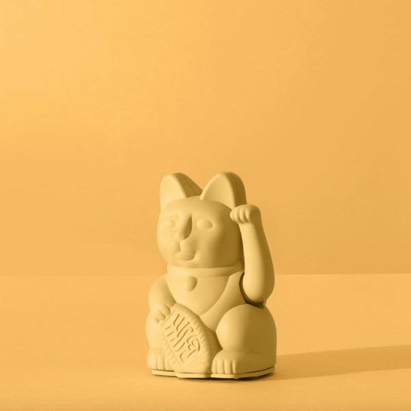 Lucky Cat - Mini Yellow 黃色迷你 幸運招財貓 MANEKI NEKO by Donkey