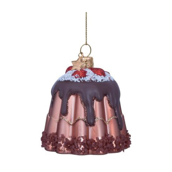 Ornament Glass Chocolate Pudding 玻璃聖誕掛飾 Vondels