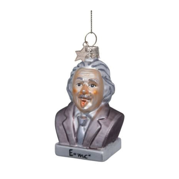 Ornament Glass Grey Matt Einstein 玻璃聖誕掛飾 Vondels