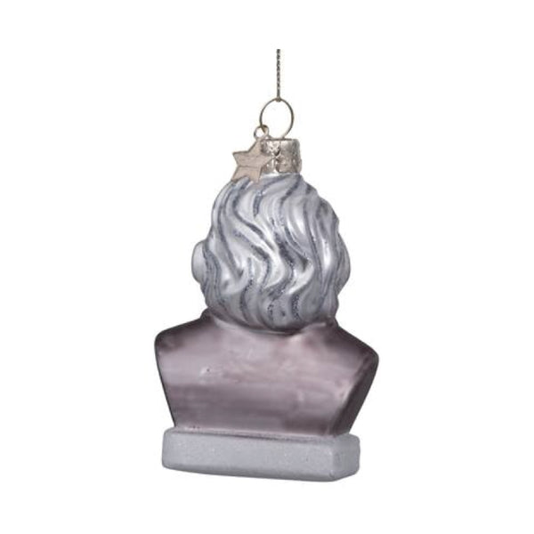 Ornament Glass Grey Matt Einstein 玻璃聖誕掛飾 Vondels