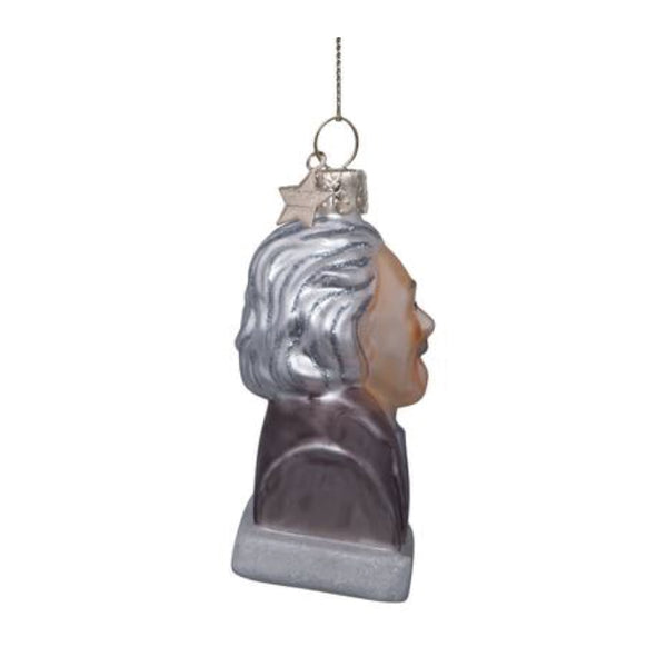 Ornament Glass Grey Matt Einstein 玻璃聖誕掛飾 Vondels