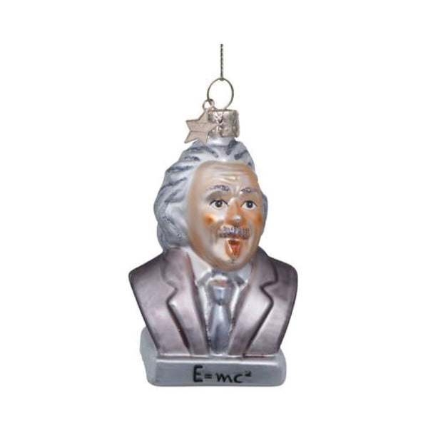 Ornament Glass Grey Matt Einstein 玻璃聖誕掛飾 Vondels