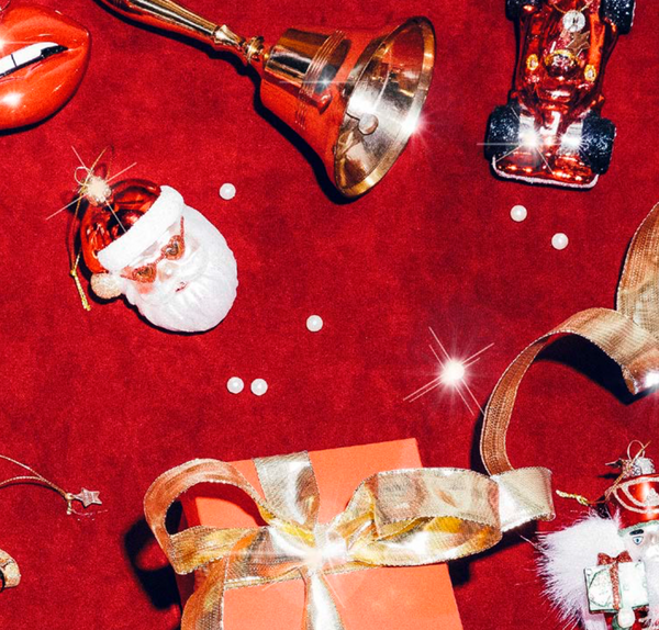 Ornament Glass Red Santa 玻璃聖誕掛飾