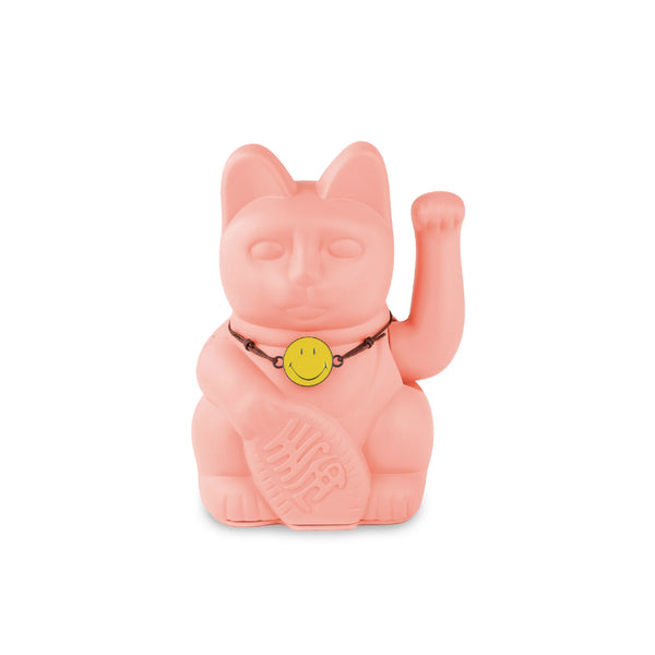 SMILEY® Lucky Charm Cat Peach 招財貓 笑臉合作款 Donkey