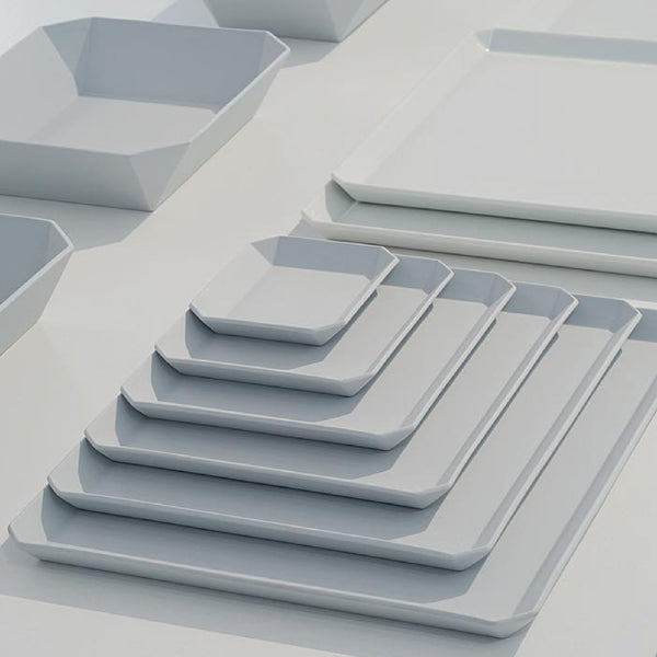 TY Square Plate Gray 有田燒餐碟 1616 / arita japan