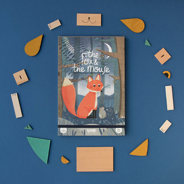 The Fox and The Mouse 小孩學習積木玩具 Londji
