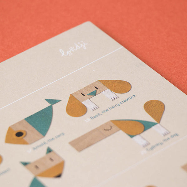 The Fox and The Mouse 小孩學習積木玩具 Londji