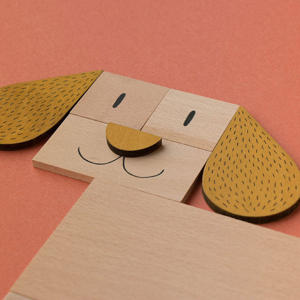 The Fox and The Mouse 小孩學習積木玩具 Londji