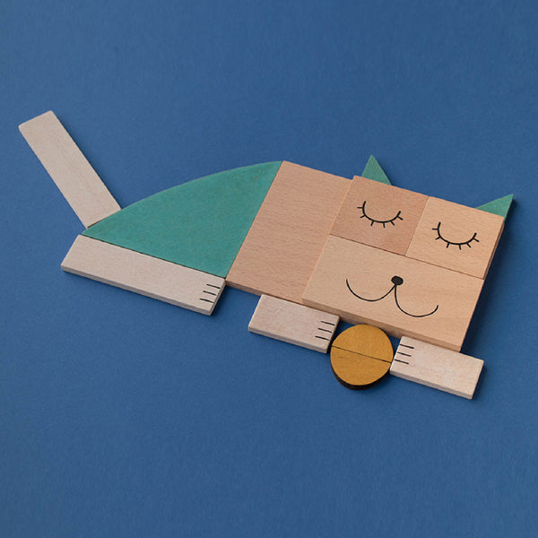 The Fox and The Mouse 小孩學習積木玩具 Londji