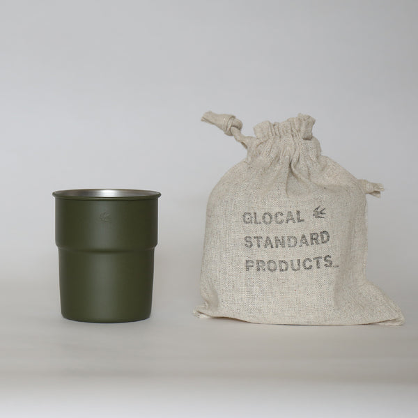 TSUBAME Stacking Cup - Olive 不銹鋼 露營水杯 Glocal Standard Products