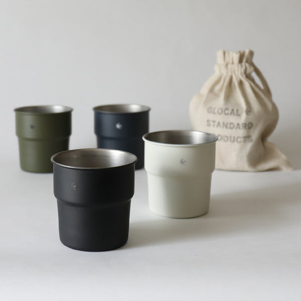 TSUBAME Stacking Cup - Olive 不銹鋼 露營水杯 Glocal Standard Products