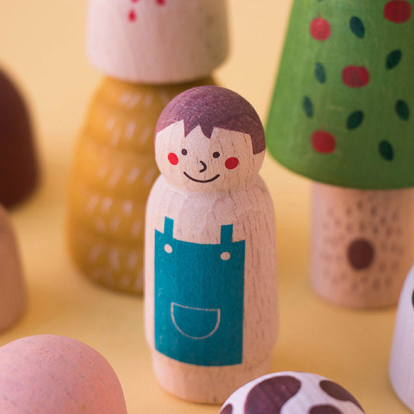 Wooden World Farm 積木玩具擺設 Londji